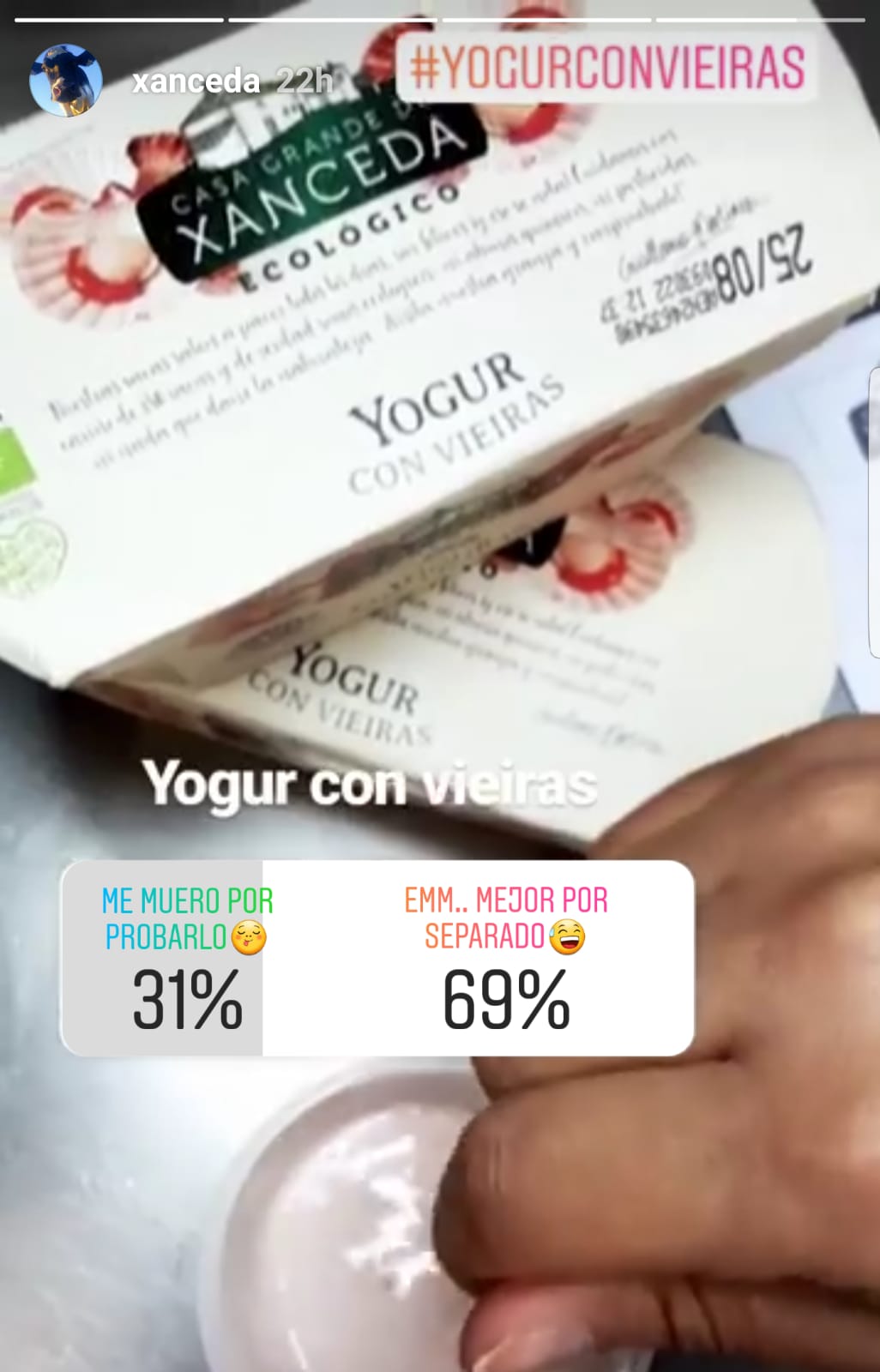 Resultado de la encuesta en Instagram